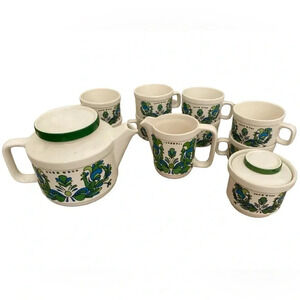 Sacavem Portugal MCM Vintage Retro Tea Set